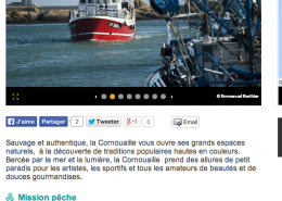Page Cornouaille du CRT Bretagne